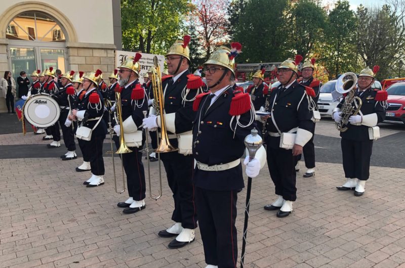 Défilé fanfare pompiers UDSP 68